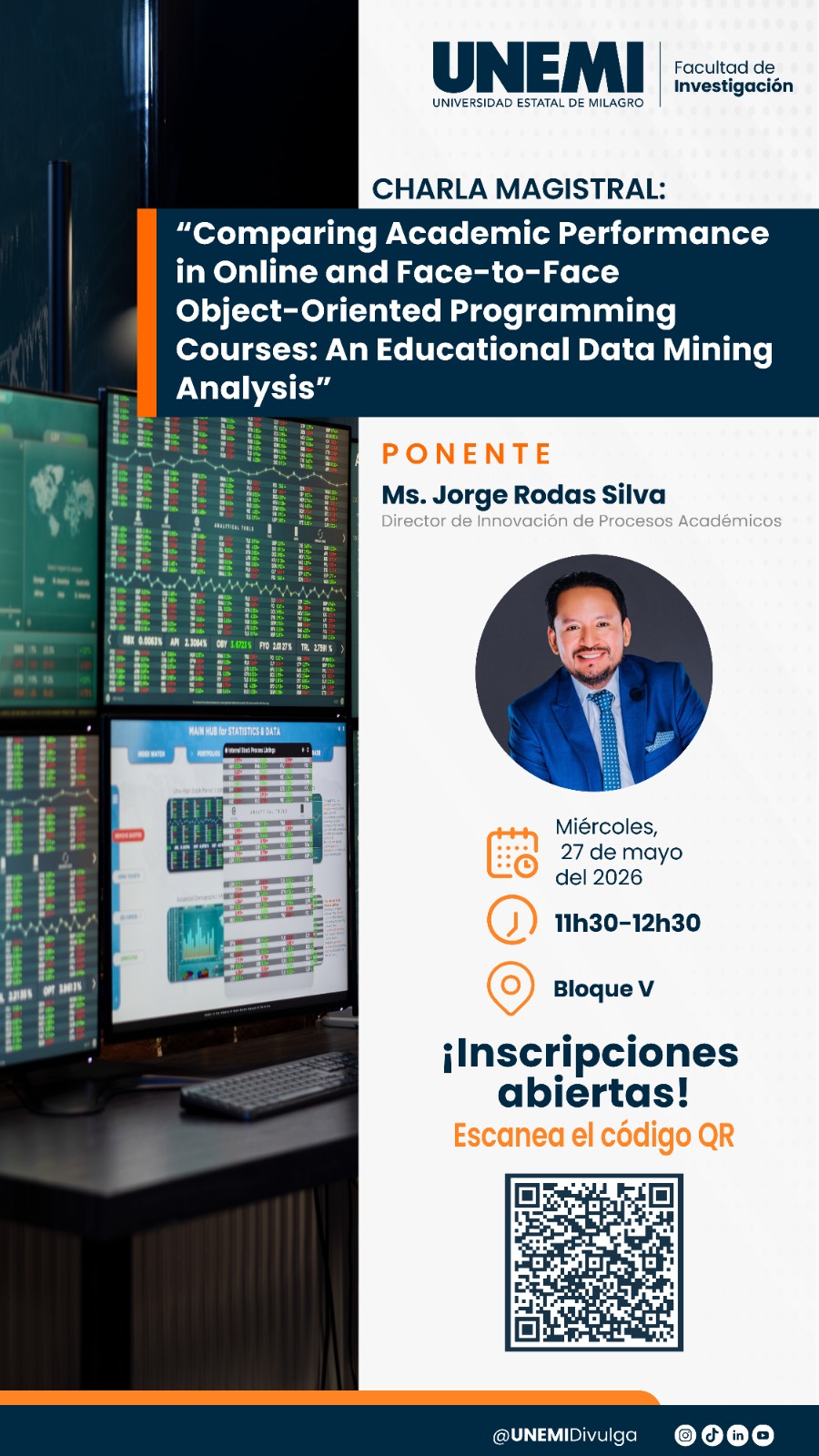 Charla Magistral - Divulgación de resultados Proyecto de Investigación