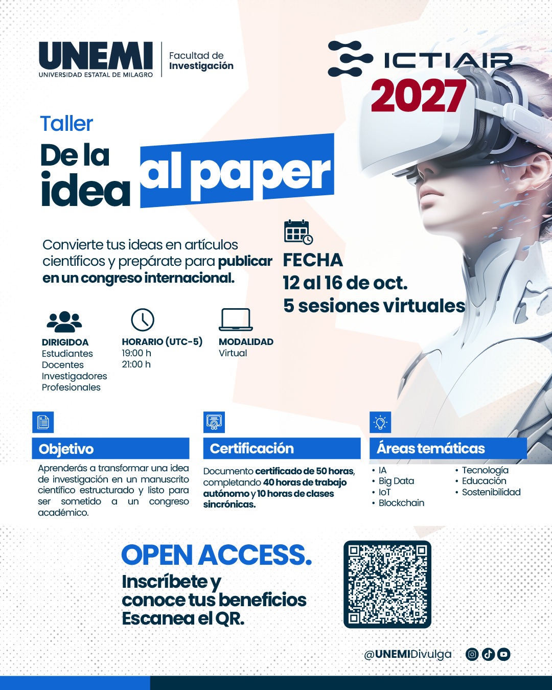 Taller: De la idea al paper - ICTIAIR 2027