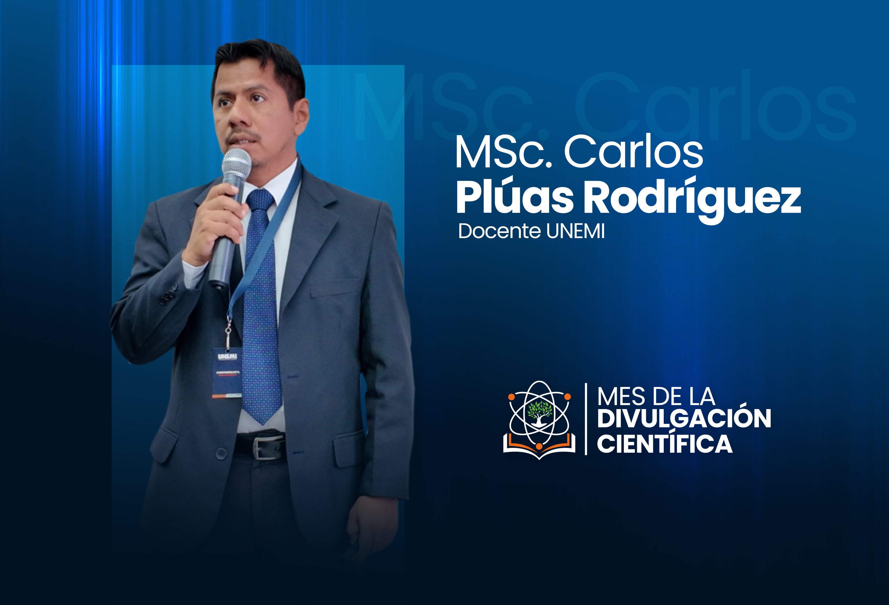 MSC. CARLOS PLÚAS RODRÍGUEZ